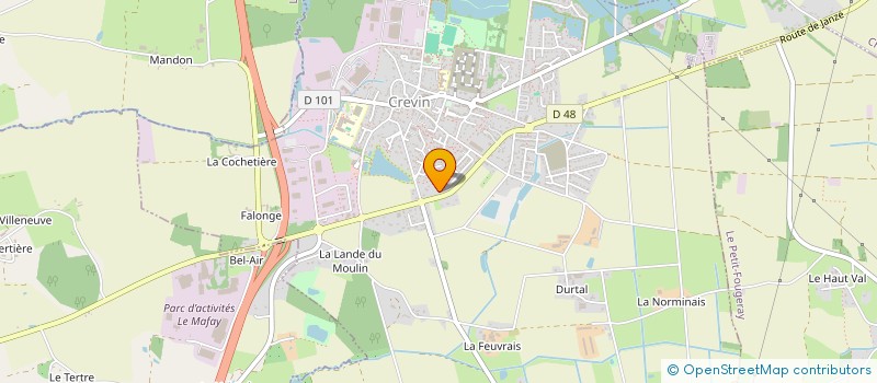 localisation de l'entreprise MONSIEUR FRANCIS MOREL  LA BOSSE-DE-BRETAGNE