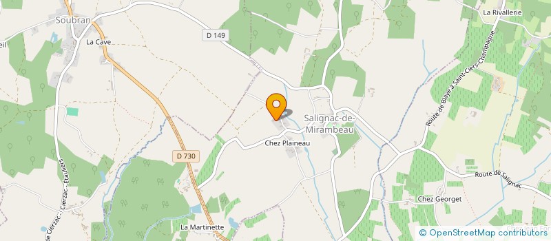 localisation de l'entreprise MONSIEUR FRANCIS MOTARD  SALIGNAC-DE-MIRAMBEAU