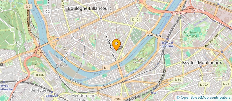 localisation de l'entreprise MONSIEUR FRANCIS MOULY à BOULOGNE-BILLANCOURT