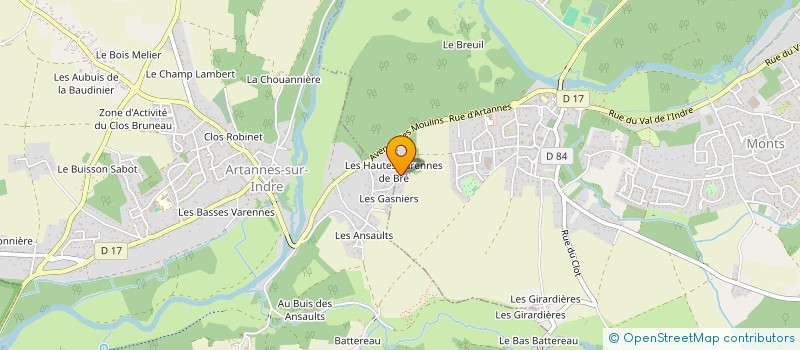 localisation de l'entreprise MONSIEUR FRANCIS MOURY à ARTANNES-SUR-INDRE