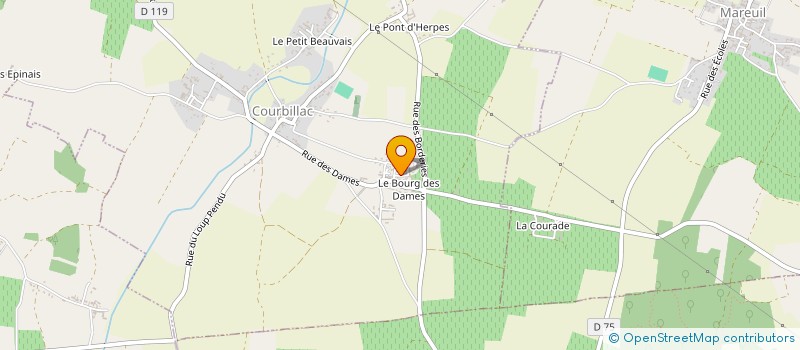 localisation de l'entreprise MONSIEUR FRANCIS MOYET  COURBILLAC