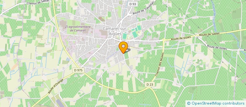 localisation de l'entreprise MONSIEUR FRANCIS MURET  CAMARET-SUR-AIGUES