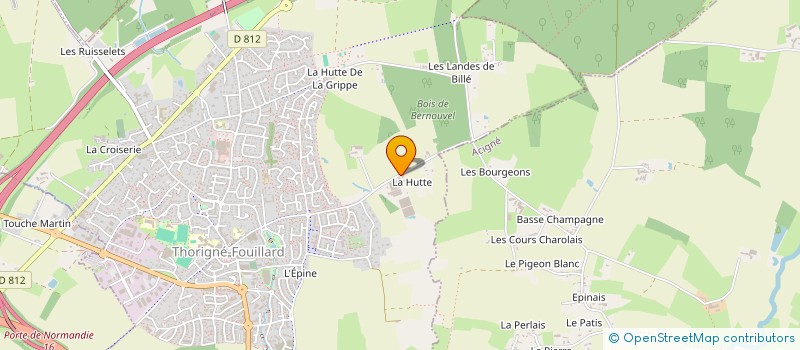 localisation de l'entreprise MONSIEUR FRANCIS NATU  THORIGNE FOUILLARD