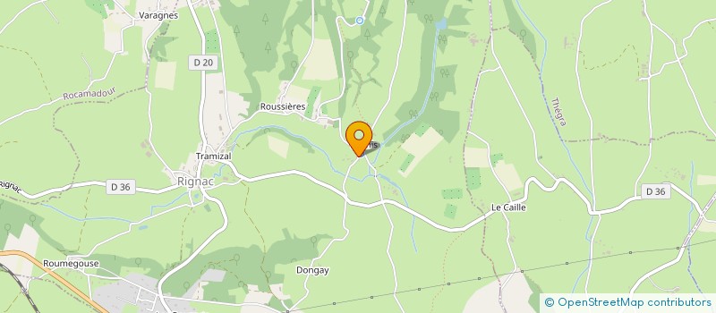 localisation de l'entreprise MONSIEUR FRANCIS NEGRET à RIGNAC