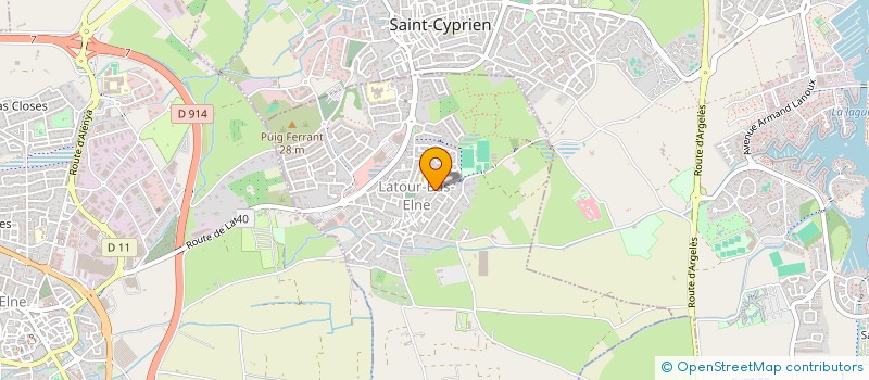 localisation de l'entreprise MONSIEUR FRANCIS NICHELE  LATOUR-BAS-ELNE