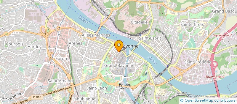 localisation de l'entreprise MONSIEUR FRANCIS NICOMEDE à BAYONNE