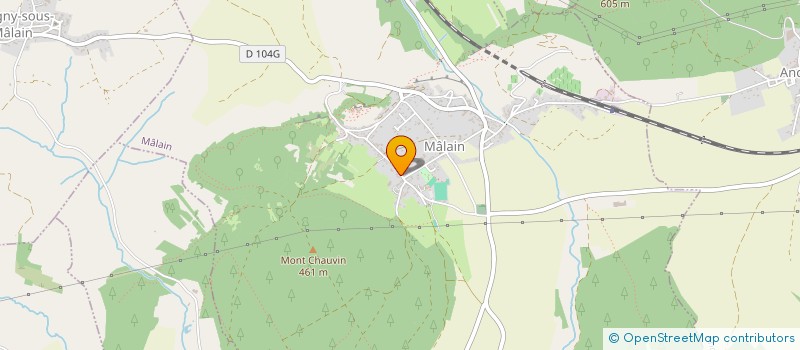 localisation de l'entreprise MONSIEUR FRANCIS ORZEL  MALAIN