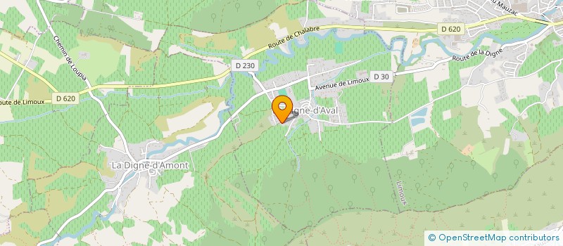 localisation de l'entreprise MONSIEUR FRANCIS PAGES  LA DIGNE-D'AVAL