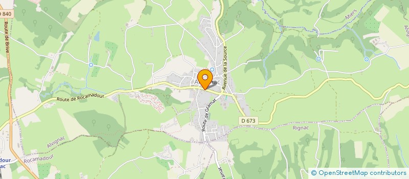 localisation de l'entreprise MONSIEUR FRANCIS PARET  ALVIGNAC