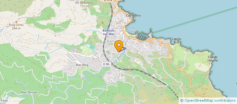 localisation de l'entreprise MONSIEUR FRANCIS PASTORET  BANYULS-SUR-MER