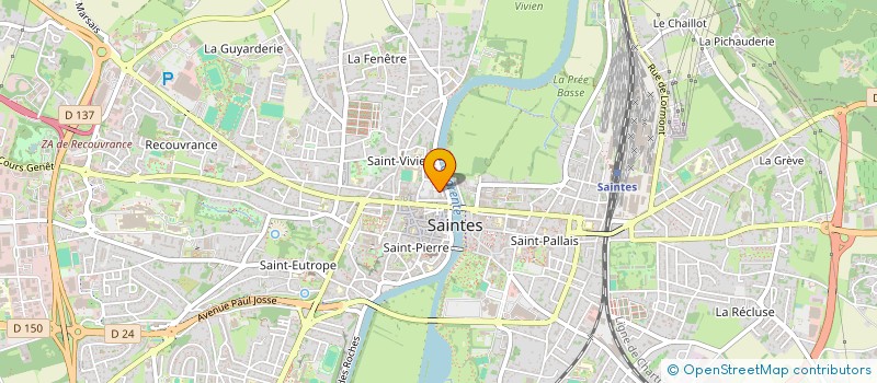 localisation de l'entreprise MONSIEUR FRANCIS PATRY  SAINTES