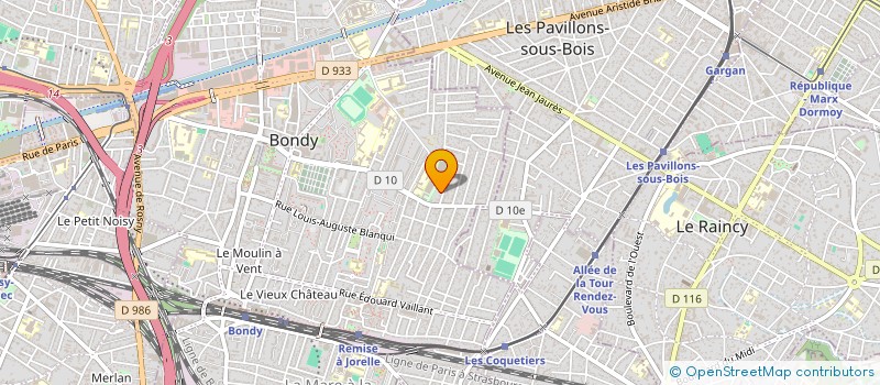 localisation de l'entreprise MONSIEUR FRANCIS PAULAT  BONDY