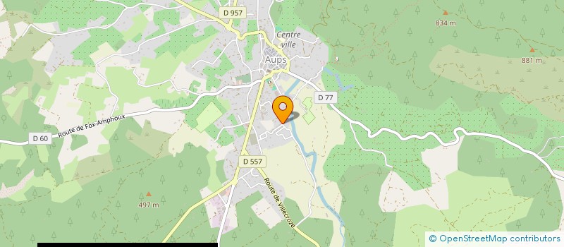 localisation de l'entreprise MONSIEUR FRANCIS PELISSIER  AUPS