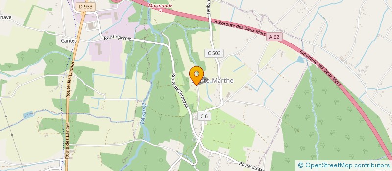 localisation de l'entreprise MONSIEUR FRANCIS PELTIER  SAINTE-MARTHE