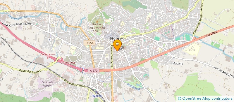 localisation de l'entreprise MONSIEUR FRANCIS PELTIER  HYERES