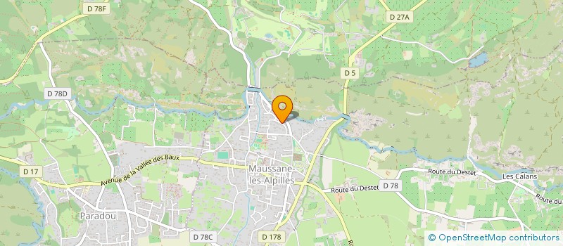 localisation de l'entreprise MONSIEUR FRANCIS PERAULT  MAUSSANE-LES-ALPILLES