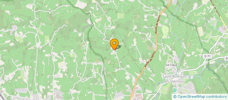 localisation de l'entreprise MONSIEUR FRANCIS PERRIN  SAINT-ROMAIN-EN-VIENNOIS