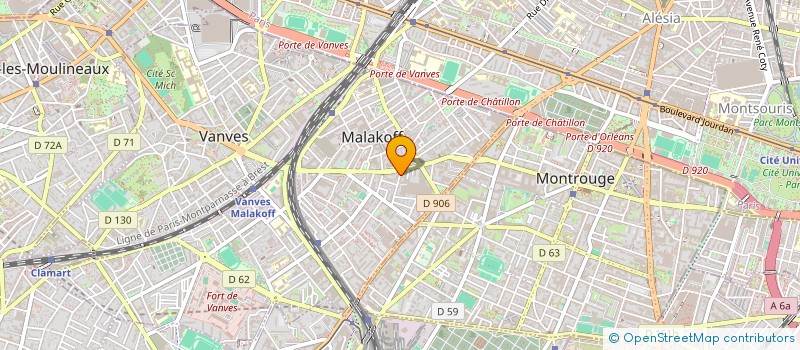 localisation de l'entreprise MONSIEUR FRANCIS PESEY  MALAKOFF