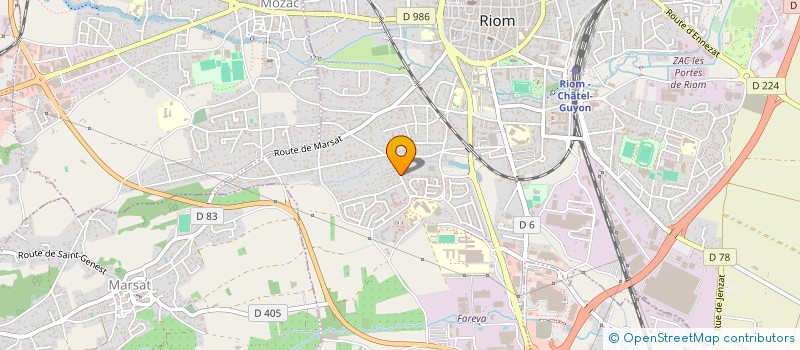 localisation de l'entreprise MONSIEUR FRANCIS PETERS  RIOM