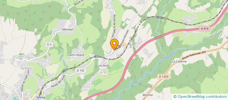 localisation de l'entreprise MONSIEUR FRANCIS PETIT  GROISY