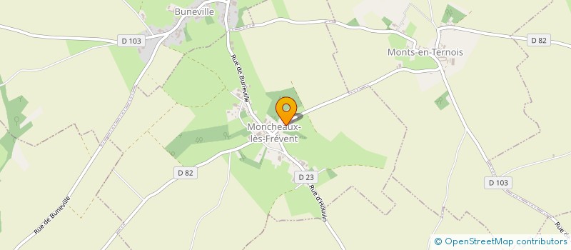 localisation de l'entreprise MONSIEUR FRANCIS PETIT  HOUVIN-HOUVIGNEUL
