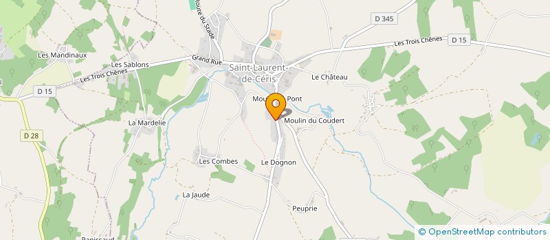 localisation de l'entreprise MONSIEUR FRANCIS PETIT à SAINT-LAURENT-DE-CERIS