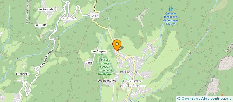 localisation de l'entreprise MONSIEUR FRANCIS PETRIZZELLI  LE SAPPEY-EN-CHARTREUSE