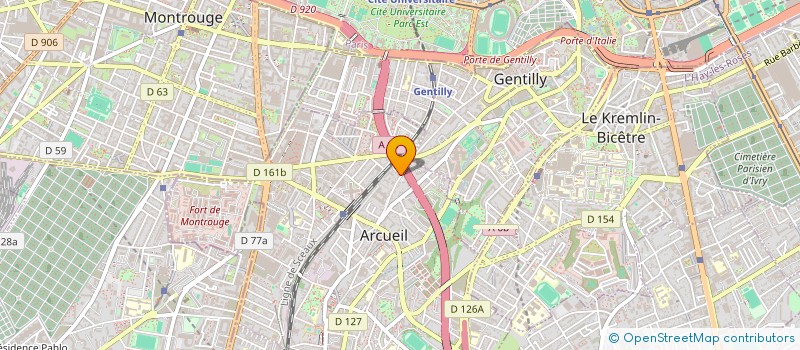 localisation de l'entreprise MONSIEUR FRANCIS PIERRE  ARCUEIL