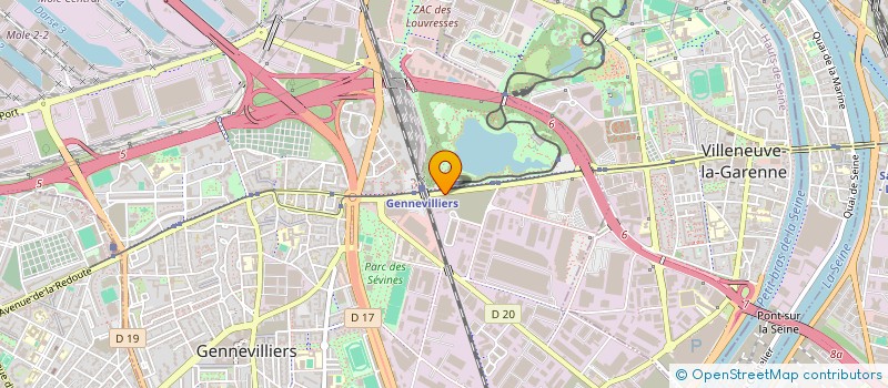 localisation de l'entreprise MONSIEUR FRANCIS PINCHON à GENNEVILLIERS