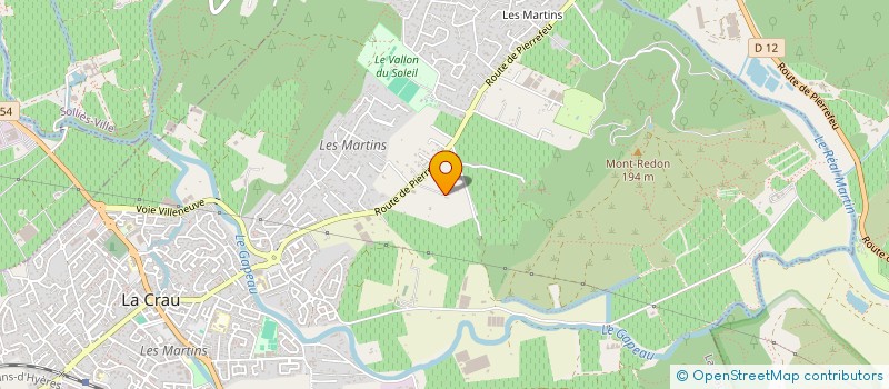 localisation de l'entreprise MONSIEUR FRANCIS PIOLET  LA CRAU