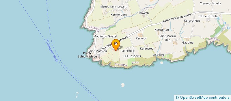 localisation de l'entreprise MONSIEUR FRANCIS PODEUR  PLOUGONVELIN