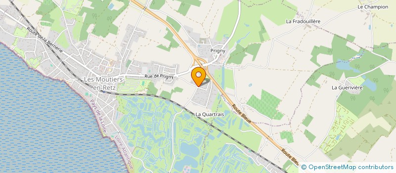 localisation de l'entreprise MONSIEUR FRANCIS POTDEVIN  LES MOUTIERS-EN-RETZ