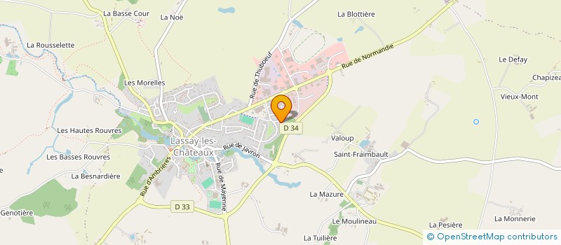 localisation de l'entreprise MONSIEUR FRANCIS POTTIER à LASSAY LES CHATEAUX