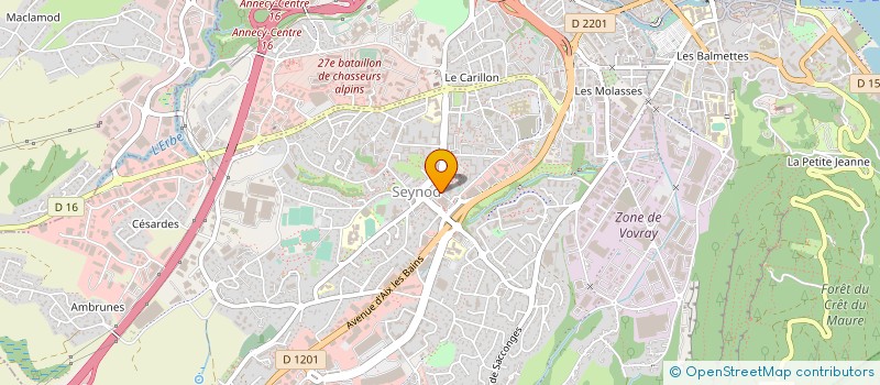 localisation de l'entreprise MONSIEUR FRANCIS POUPIN à ANNECY