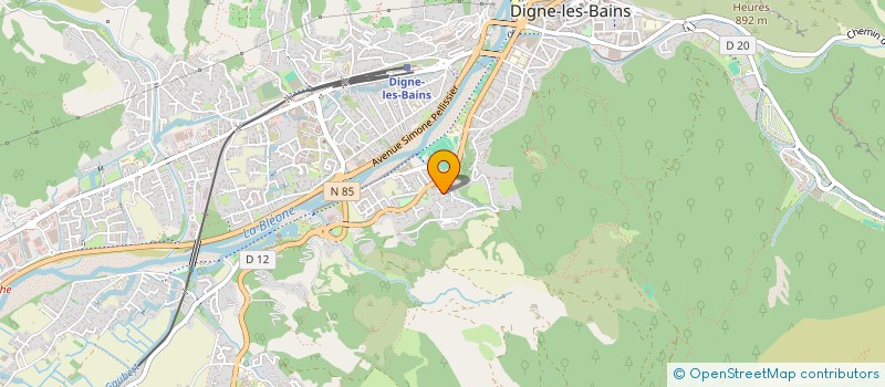 localisation de l'entreprise MONSIEUR FRANCIS POURRIERE  DIGNE-LES-BAINS