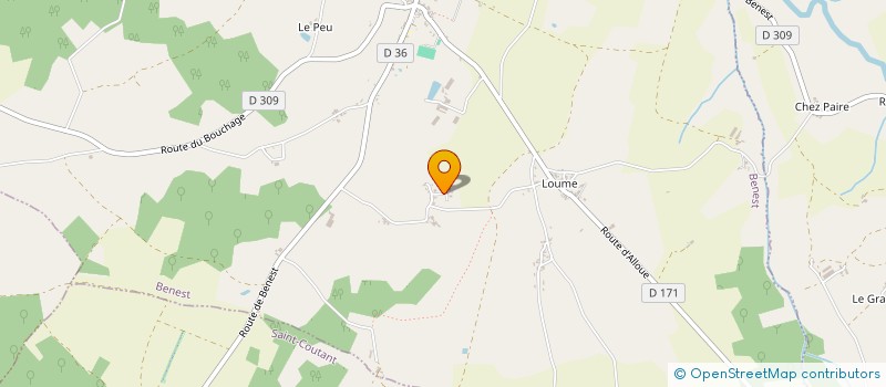 localisation de l'entreprise MONSIEUR FRANCIS PRESSAT  BENEST