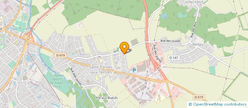 localisation de l'entreprise MONSIEUR FRANCIS PRIEUR  SAINT-PARRES-AUX-TERTRES