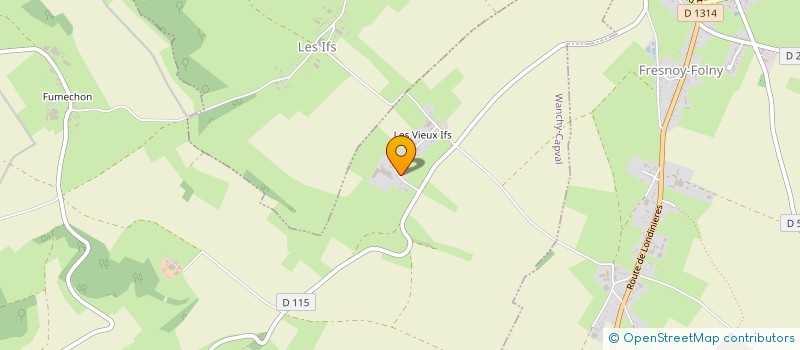 localisation de l'entreprise MONSIEUR FRANCIS PRIEUR  WANCHY-CAPVAL