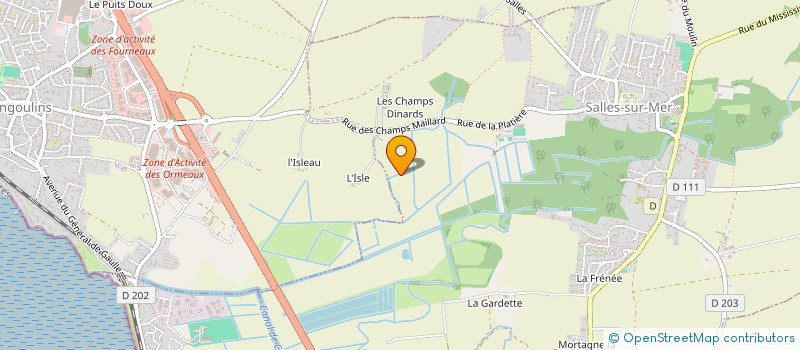 localisation de l'entreprise MONSIEUR FRANCIS RAIMOND  SALLES-SUR-MER