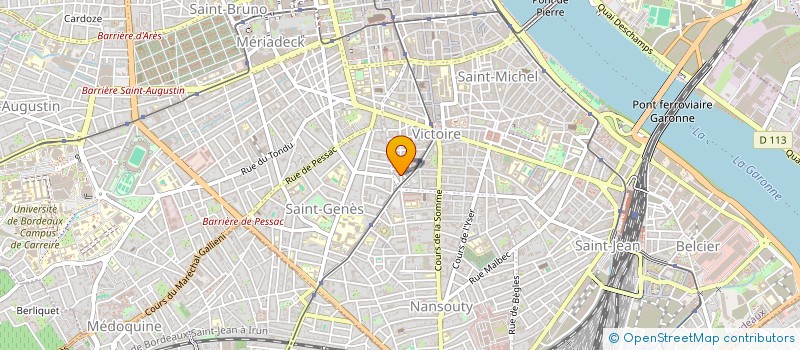 localisation de l'entreprise MONSIEUR FRANCIS RATHIER à BORDEAUX