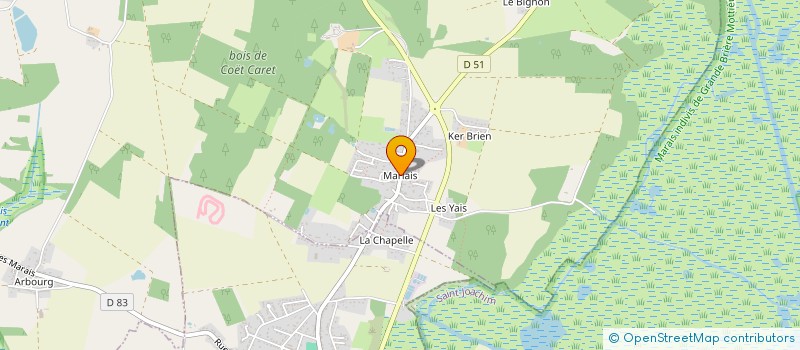 localisation de l'entreprise MONSIEUR FRANCIS RAVOISIER à HERBIGNAC