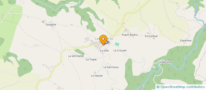 localisation de l'entreprise MONSIEUR FRANCIS RECOULES  LESTRADE ET THOUELS