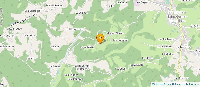 localisation de l'entreprise MONSIEUR FRANCIS REGNER à ROUFFIGNAC-ST-CERNIN-DE-REILHAC