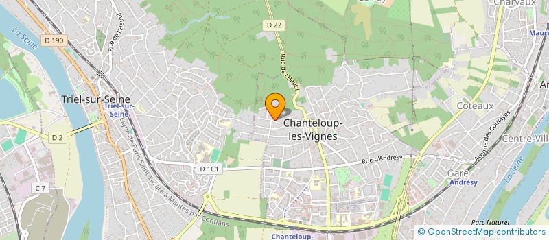 localisation de l'entreprise MONSIEUR FRANCIS RIBEIRO  CHANTELOUP-LES-VIGNES