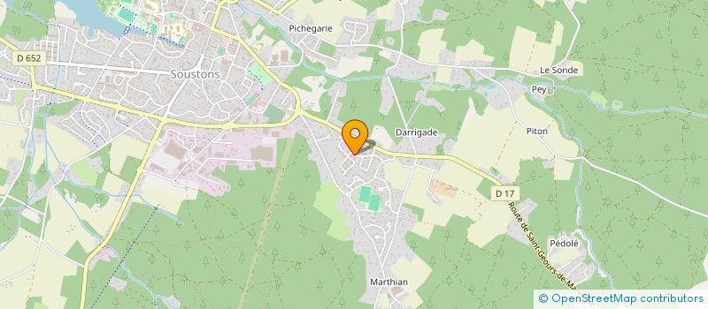 localisation de l'entreprise MONSIEUR FRANCIS RICHARD  SOUSTONS