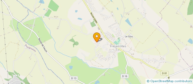 localisation de l'entreprise MONSIEUR FRANCIS RIEUNIER  FREJAIROLLES