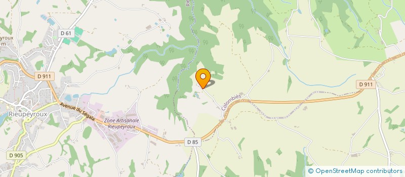 localisation de l'entreprise MONSIEUR FRANCIS RIGAL  LE BAS SEGALA