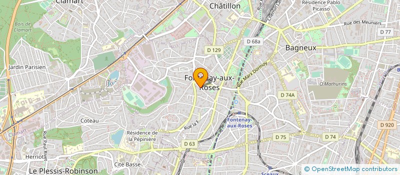 localisation de l'entreprise MONSIEUR FRANCIS RONDELEZ à FONTENAY-AUX-ROSES