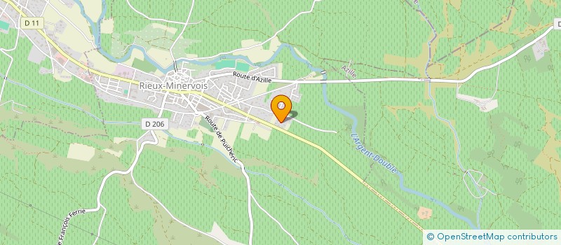 localisation de l'entreprise MONSIEUR FRANCIS ROUANET  RIEUX-MINERVOIS