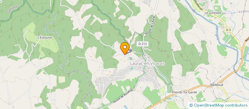 localisation de l'entreprise MONSIEUR FRANCIS ROUDIL  LAURAC-EN-VIVARAIS